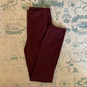 Lululemon Athletica Wunder Train 25” Legging - Red Merlot